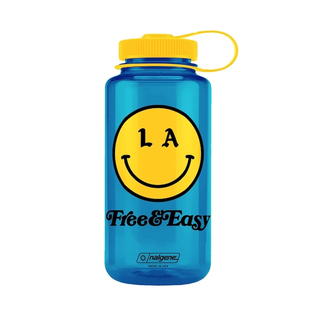 Free & Easy | Be Happy 32oz Wide Mouth Nalgene | Slate Blue