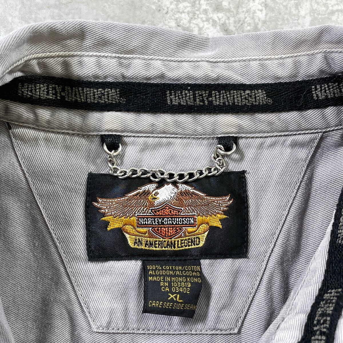 Harley-Davidson ハーレーダビッドソン 半袖シャツ ロゴ刺繍 プリント