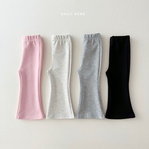 «Sold out»«ジュニアサイズあり»«daily bebe» デイリーフレアパンツ 4colors