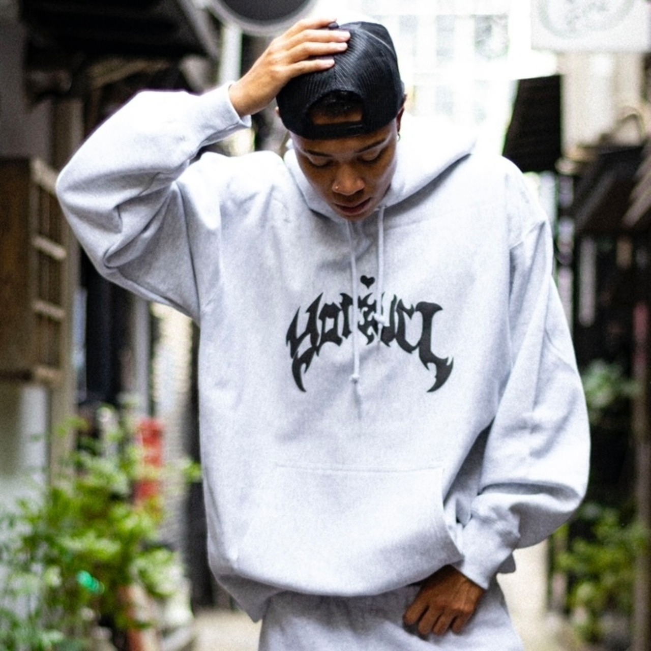 FIRE HEART LOGO HEAVYWIGHT HOODIE