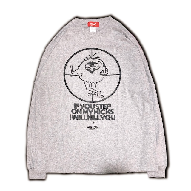 "MONSTER K*LL" L/S TEE (S.GRAY)