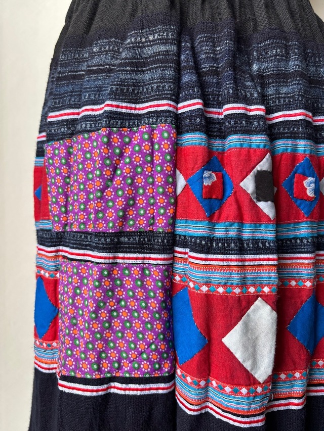 モン族スカート 046 ロング モン族 bamiオリジナルパターン