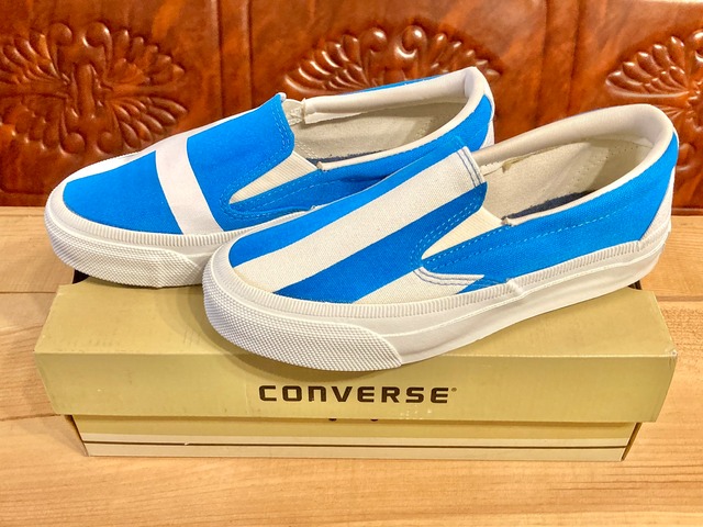 converse（コンバース）SKIDGRIP G SLIP-ON （スキッドグリップ スリッポン）白/青 4.5 22.5cm 239
