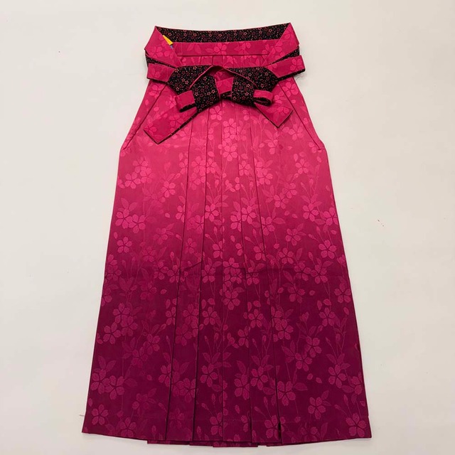 袴 L size 紐下丈95cm 行灯袴 卒業袴 女性用袴  ぼかし ピンク 中古 5208