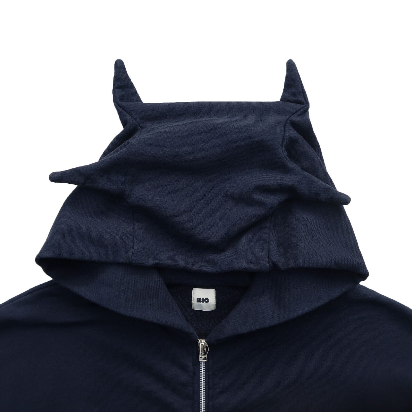 BIO 24AW FADED MONSTER ZIP HOODIE (Navy) | Moore
