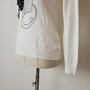 【USED】INOCENTE猫セーター春トップス可愛い普段デート　　美品