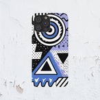 受注生産 iPhoneケース 大きな目と三角のタリスマン柄｜魔除けアート TALM032B