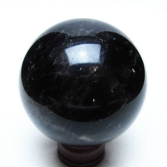 モリオン スフィア 黒水晶 丸玉 56mm 置物 原石 一点物 151-10384