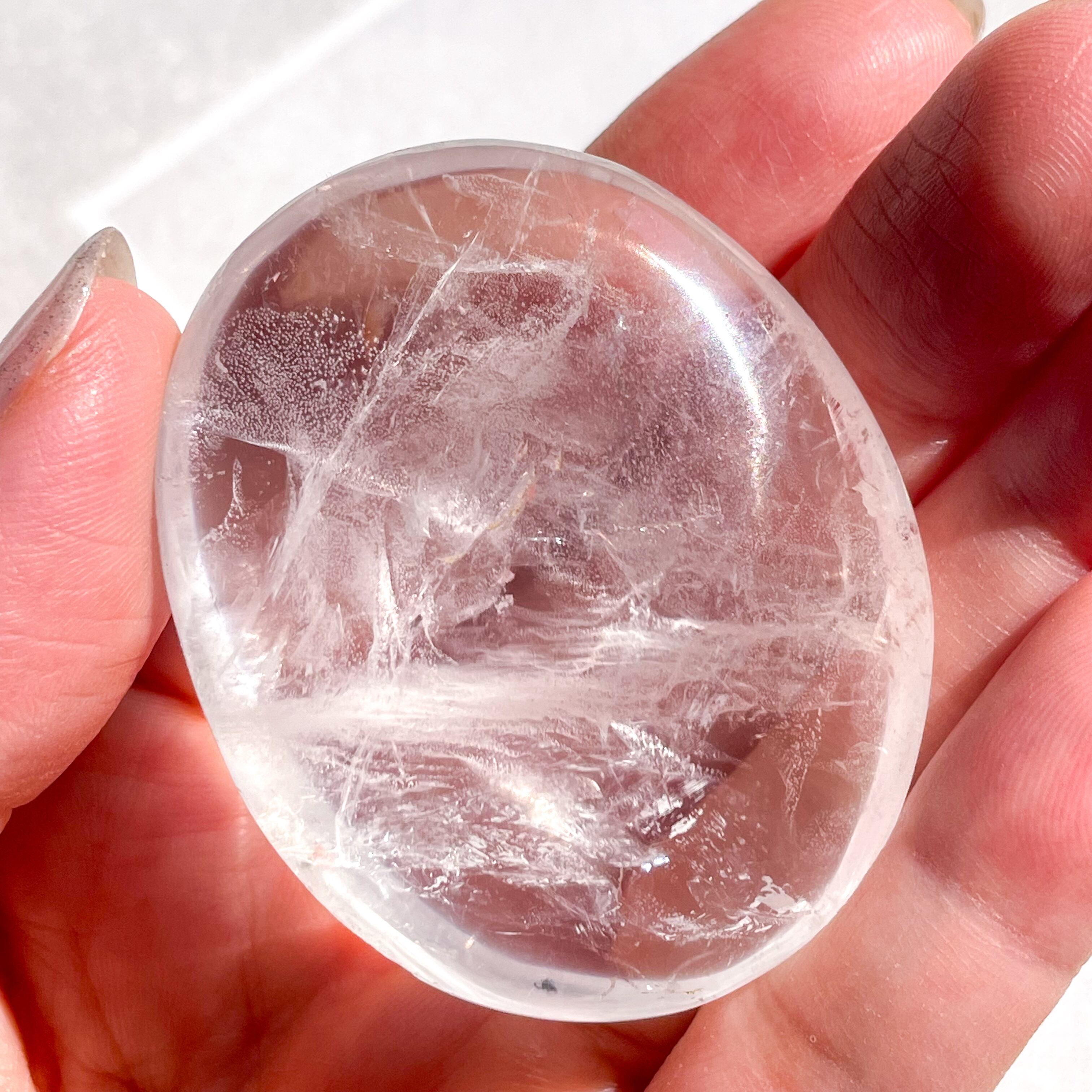 Clear Quartz Palm 1 ✧ クリアクォーツ | FLUXY - 天然石と鉱物のお店