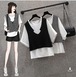 【大きいサイズL-4XL】【春夏新作】2枚ファッショントップス♪ブラック/ホワイト2色展開◆#schmvs-208867