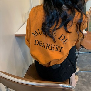 MUSEE DE DEARSET Tシャツ1567(オレンジ色・灰色・白色)