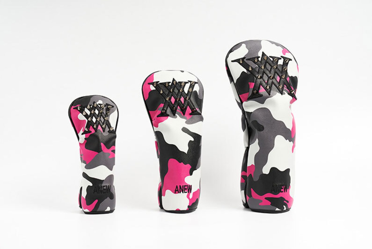 Logo Line Camo Stud DRIVER COVER [サイズ: F (AGBUUDC02HPF)] [カラー: HOT PINK]