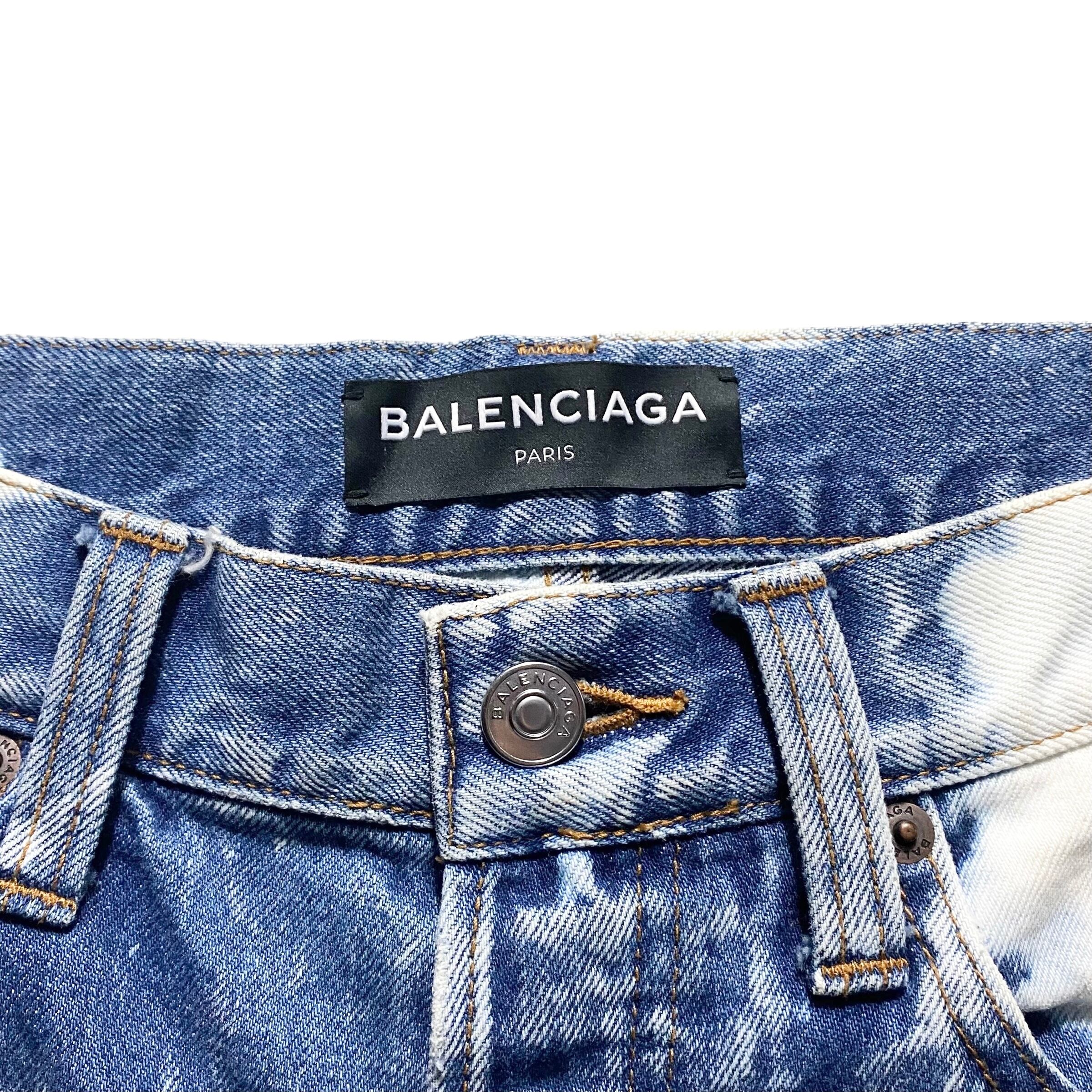 BALENCIAGA bleach denim pants | NOIR ONLINE
