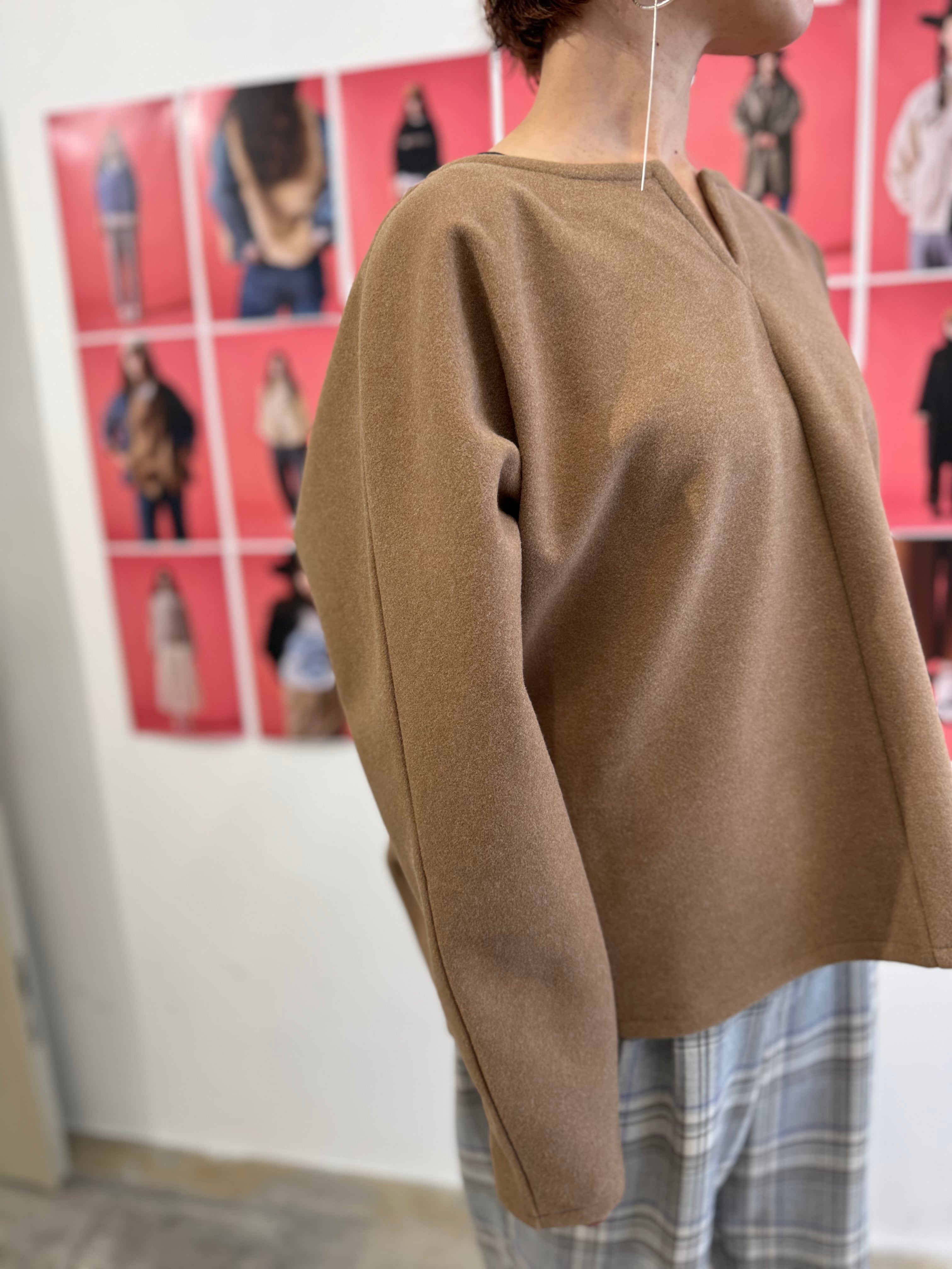 【LEMELANGE】セットアップ可　ストレッチジャージープルオーバー 8551005