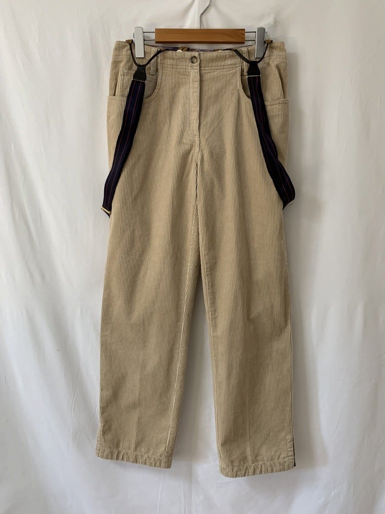 1990's Corduroy Suspender Pants