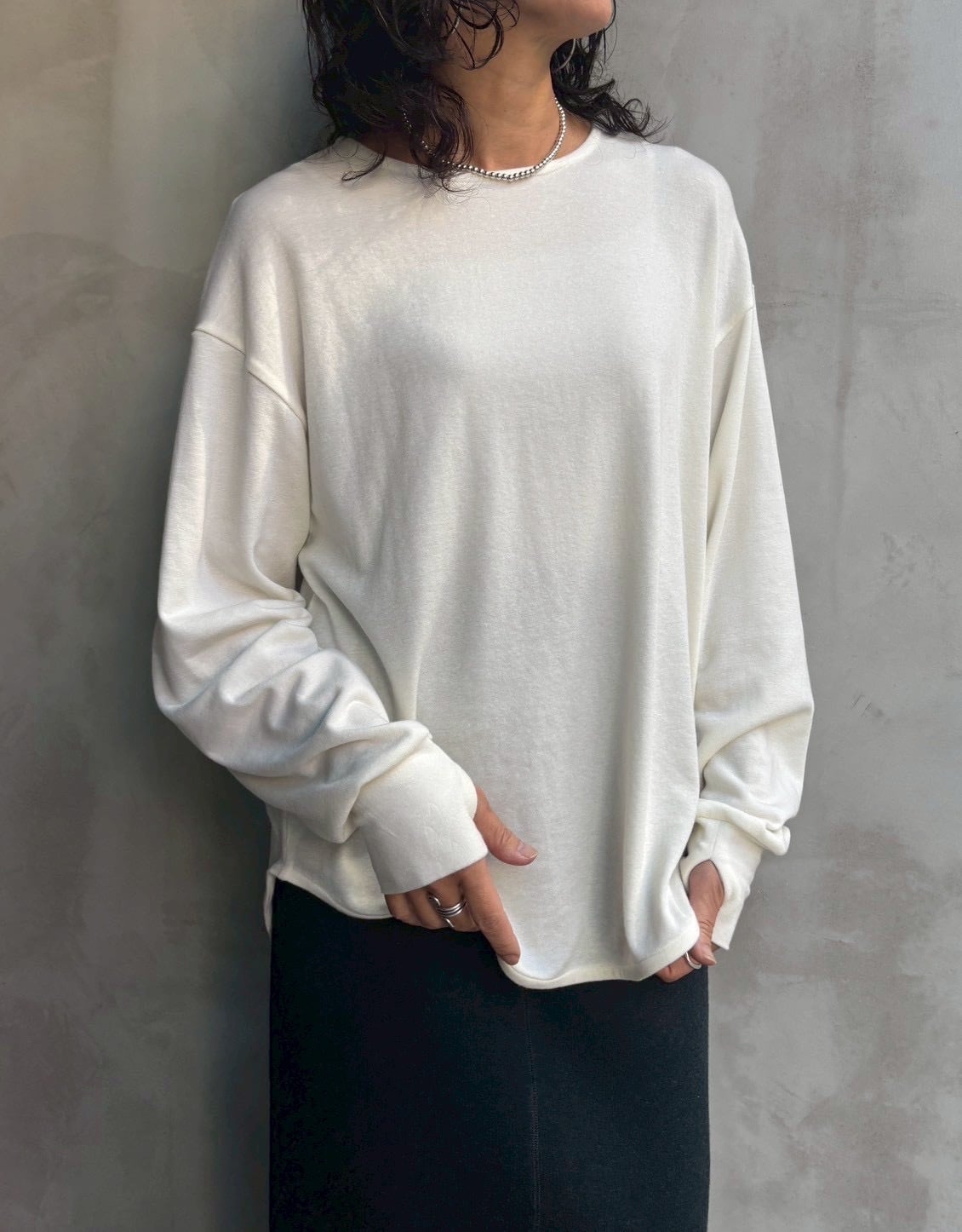 Flamingo firm 】微起毛サムホールロンT | valance 福井｜レディース