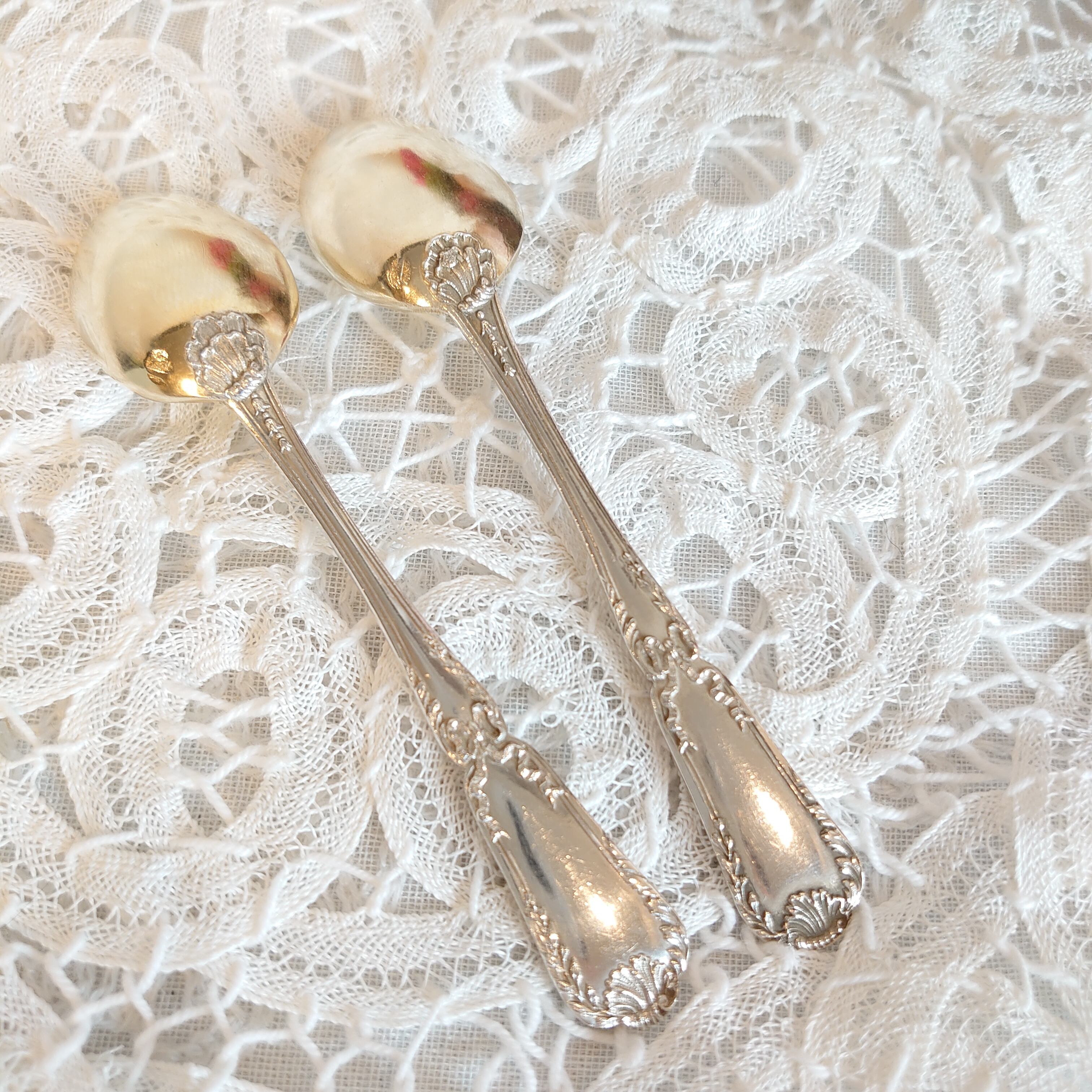 ピュイフォルカ リボンモチーフ スプーン2本組 | アンティークショップ