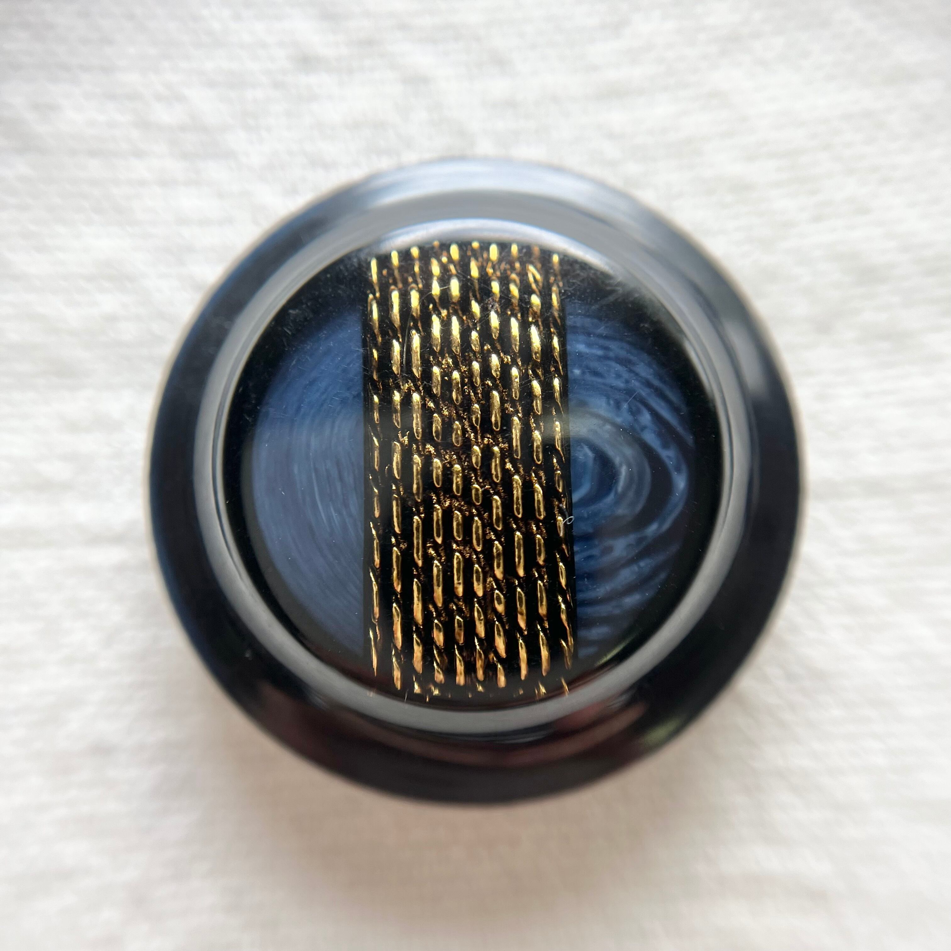 ゴールドチェーン×ネイビー 30㎜