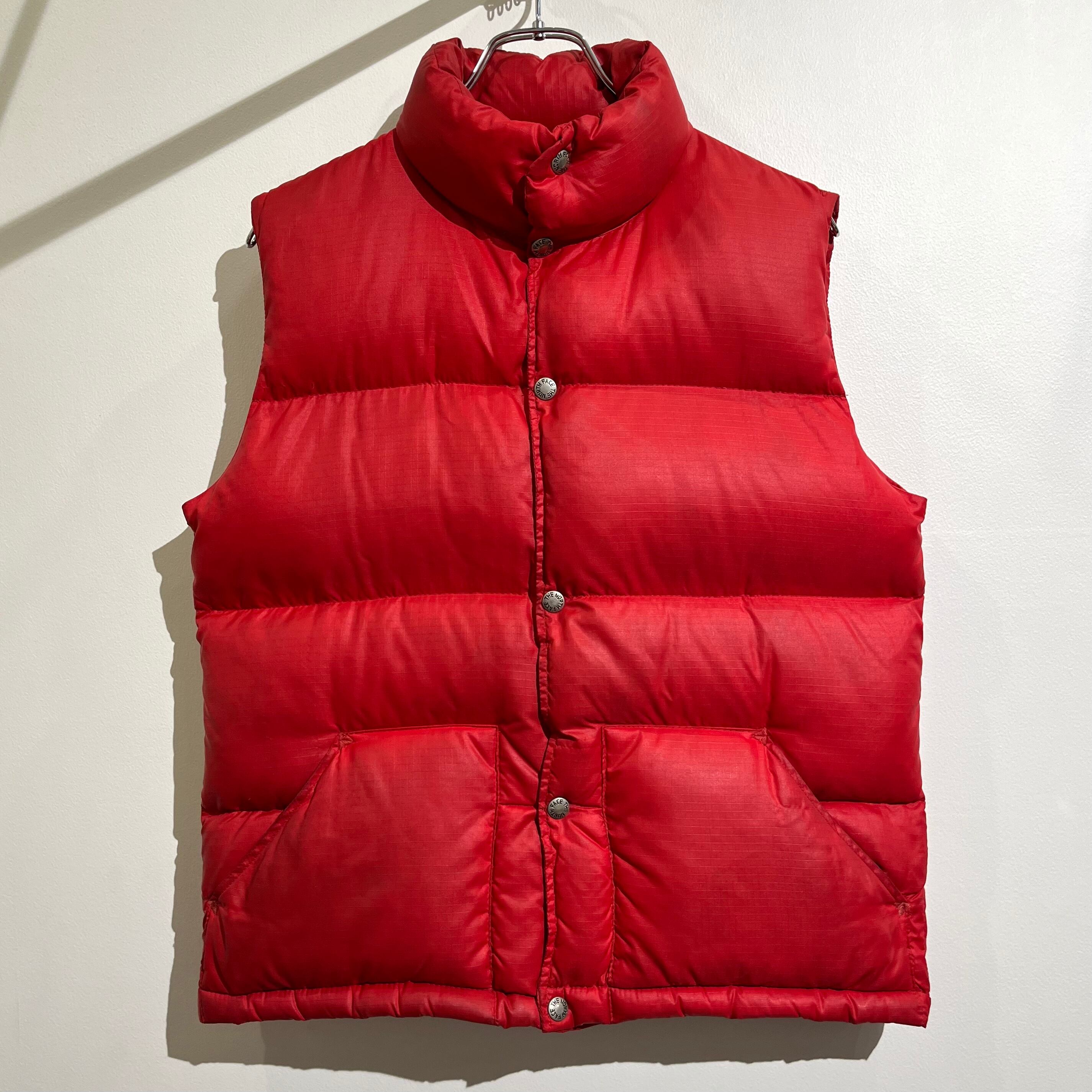 70～80s THE NORTH FACE Down Vest Brown Tag 70～80年代 ノースフェイス ダウンベスト 赤 茶タグ