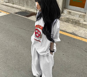【韓国ファッション】カジュアル プリント 半袖Tシャツ