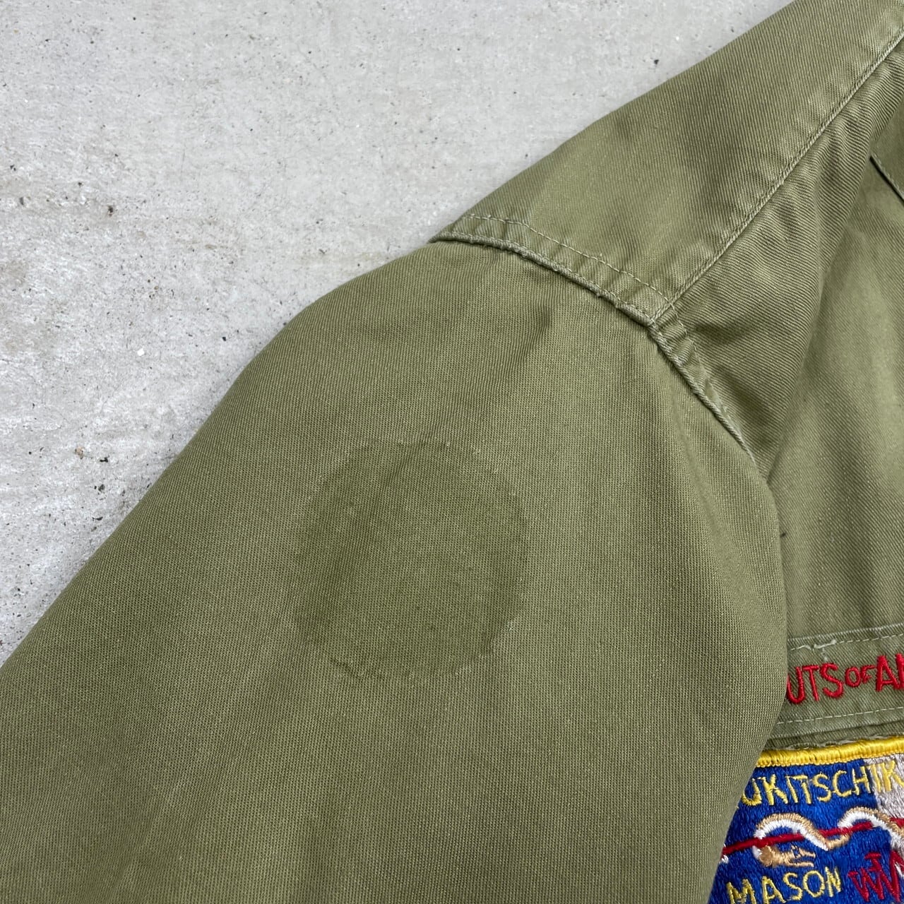 60年代 BOY SCOUTS OF AMERICA 半袖 ノーカラー ボーイスカウトシャツ 