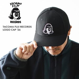 TACOMA FUJI RECORDS [タコマフジレコード] TACOMA FUJI RECORDS LOGO CAP ’26 [TCM26-001] ロゴキャップ・ベースボールキャップ・刺繍・BLACK・MEN'S / LADY'S [2026AW]