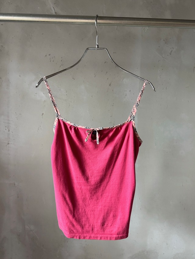 Burberry raspberry pink ribbon camisole