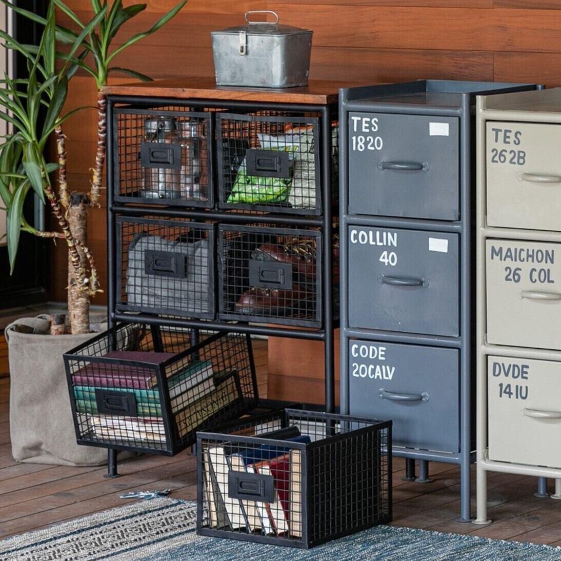 VERTICAL 6 DRAWERS CHEST - CAGO / 縦型 スチールチェスト 6杯 
