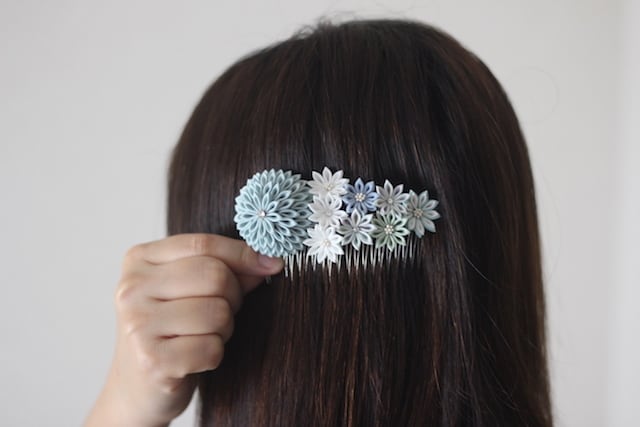 つまみ細工 コーム