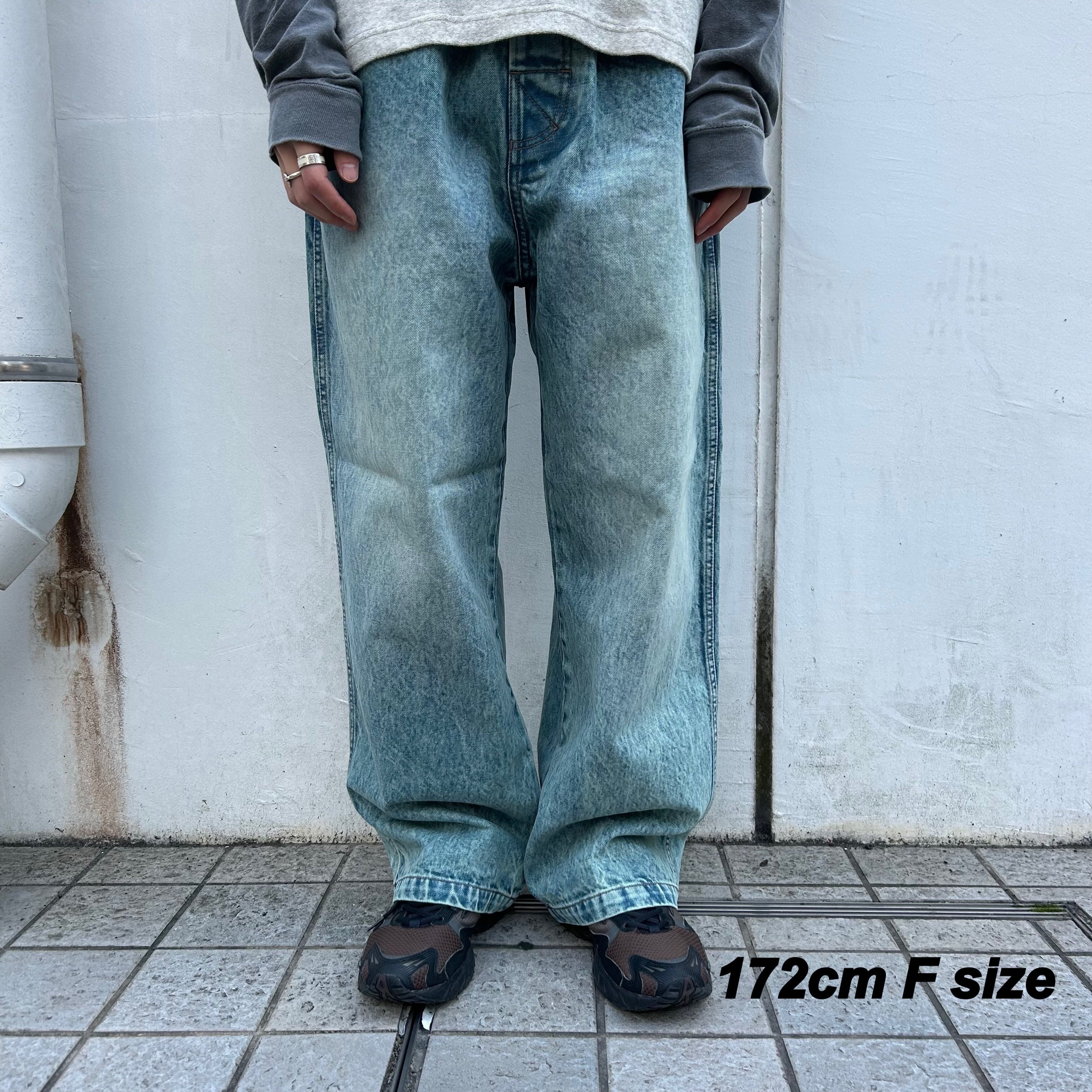 COMFORTABLE REASON】Fade Straight Denim(ACID BROWN〈国内送料無料