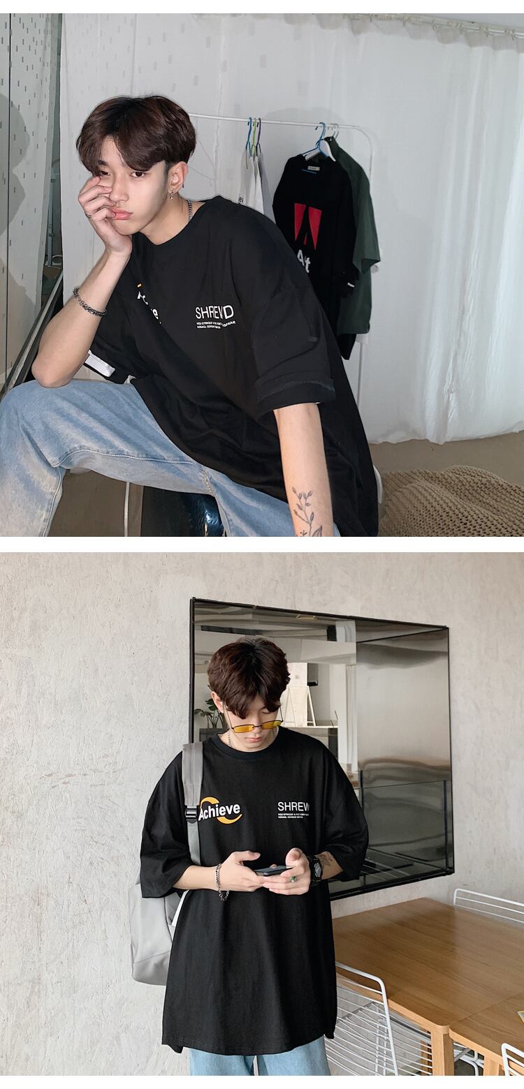 全2色 Tシャツ カットソー プリント カジュアル シンプル