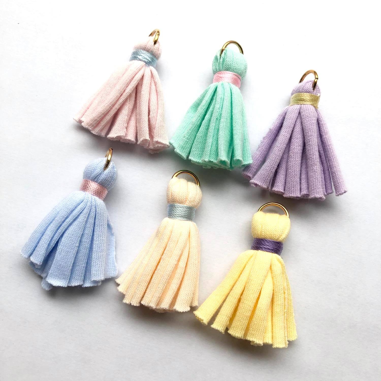 パステルカラーの布タッセル | Dua-アクセサリーパーツショップ