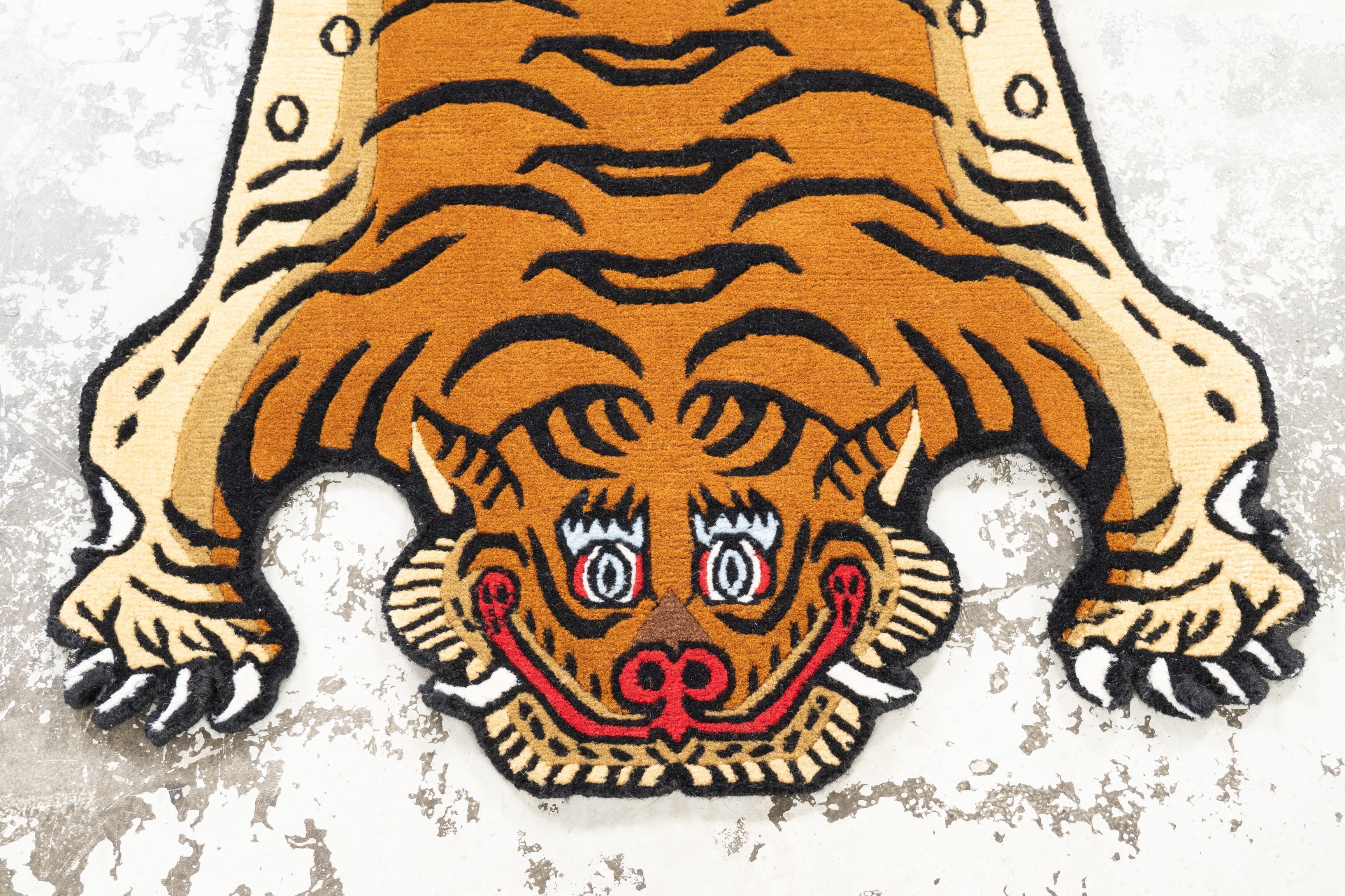 Tibetan Tiger Rug 《Sサイズ•ウール349》チベタンタイガーラグ