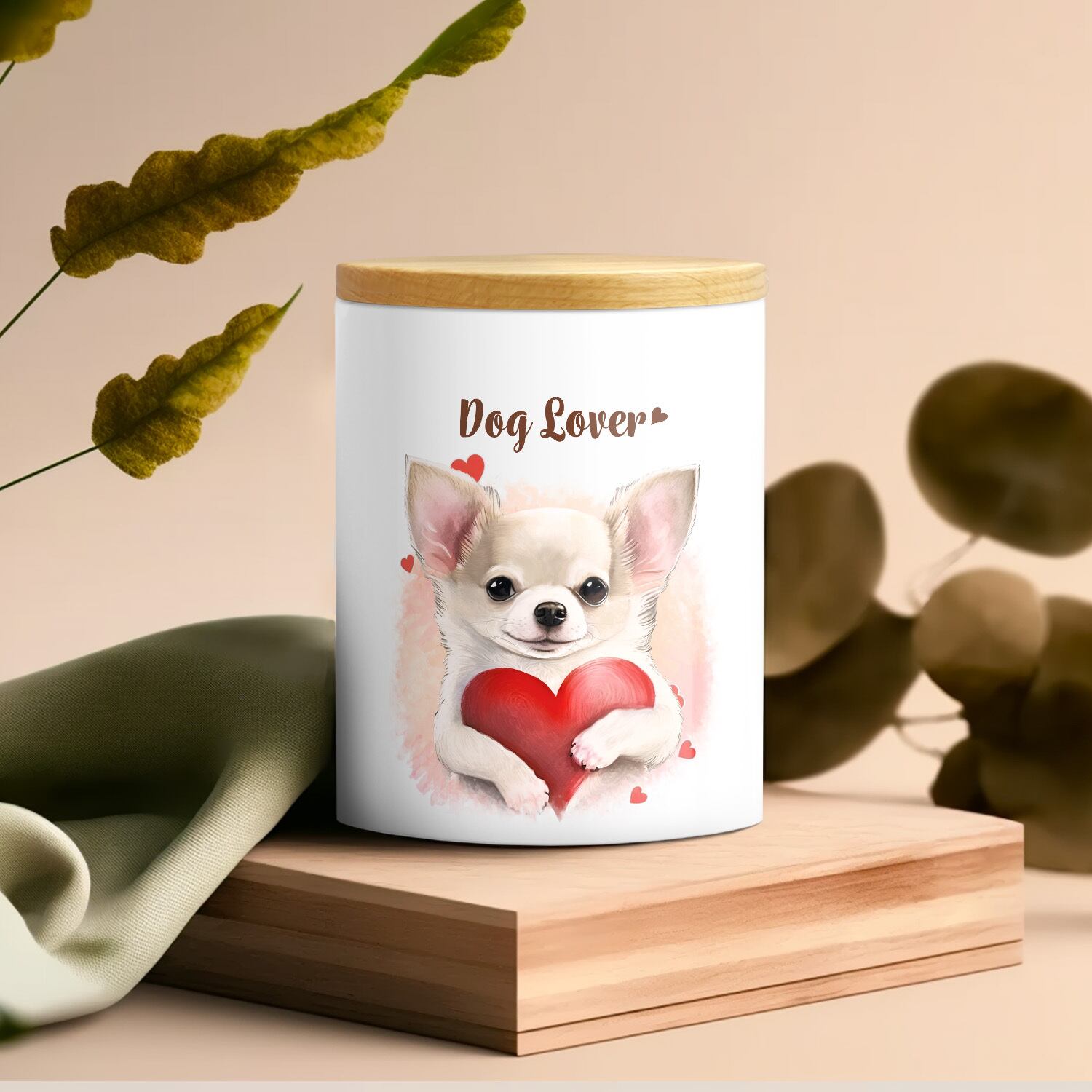 キュンです チワワ 】 キャニスター 保存容器 お家用 プレゼント 犬
