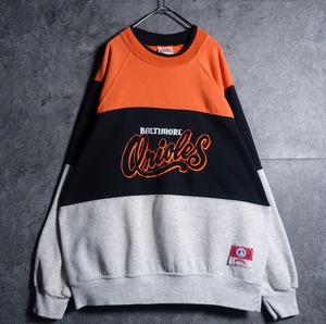 90s “NUTMEG” Multicolor MLB Logo Embroidery Design Sweat