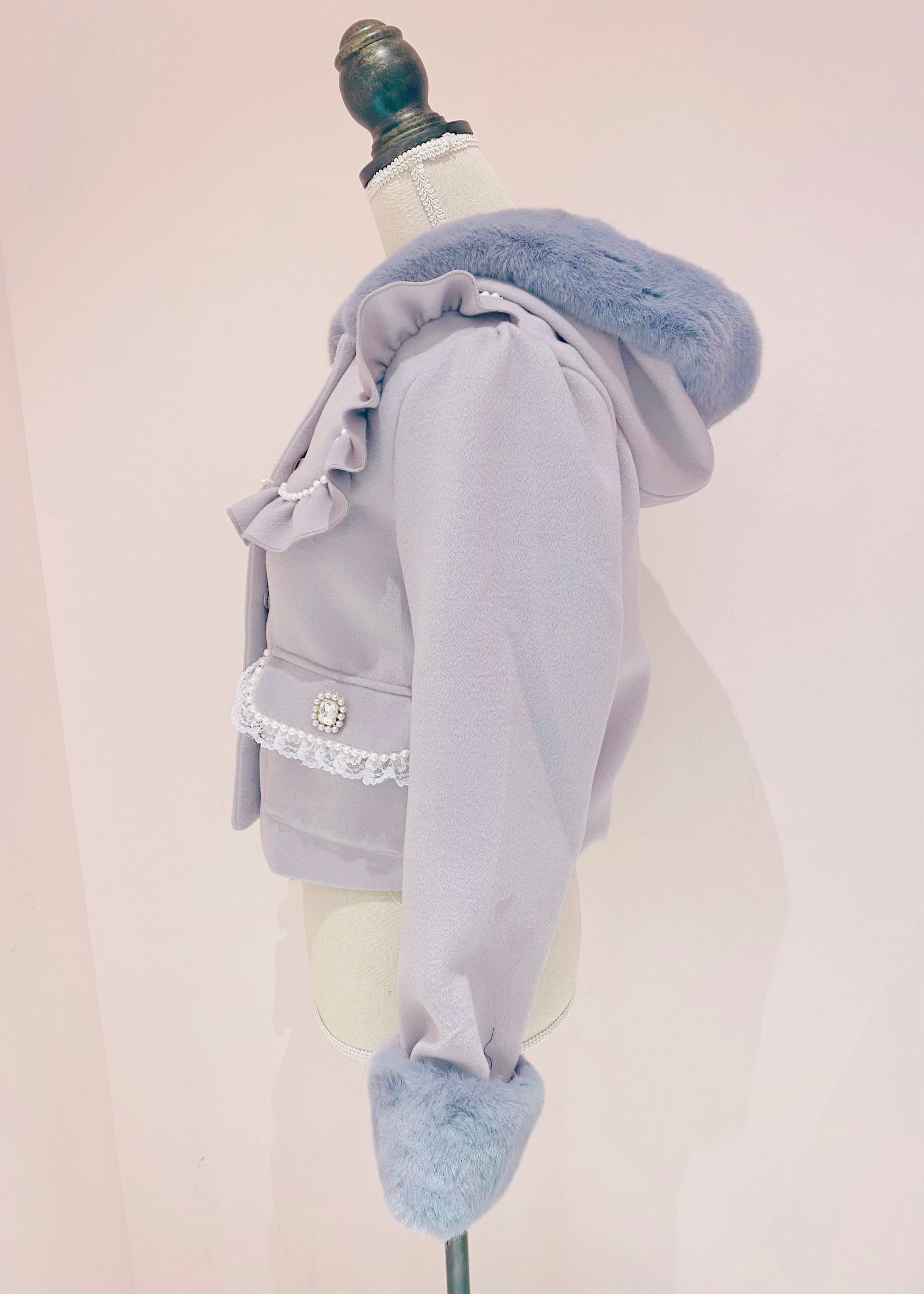 ManonMimie】Hoodie Fur Short Coat | Manon Tokyo