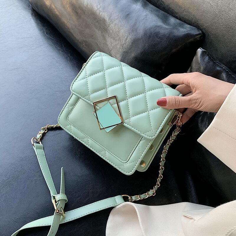 新しい小さなバッグレディースバッグ2020夏の新しい波ダイヤモンドチェーンワイルド小さな正方形のバッグファッションショルダーメッセンジャーバッグ Tiancai_Wing_Bag2502659
