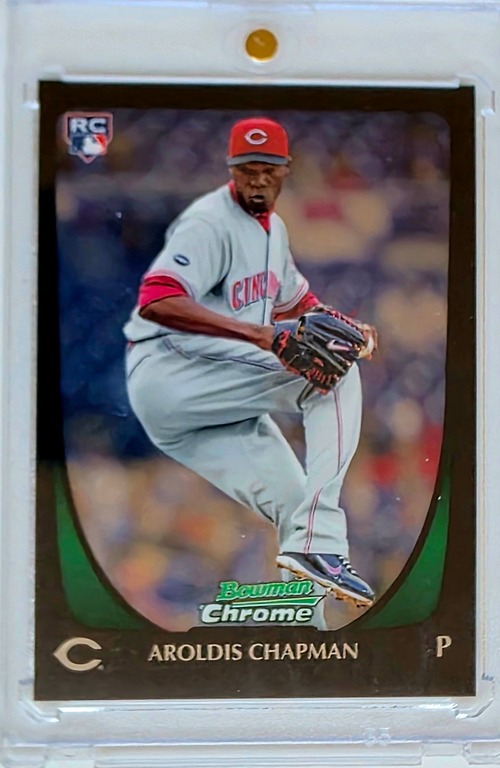 Aroldis Chapman Bowman Chrome Rookie Card Ungraded