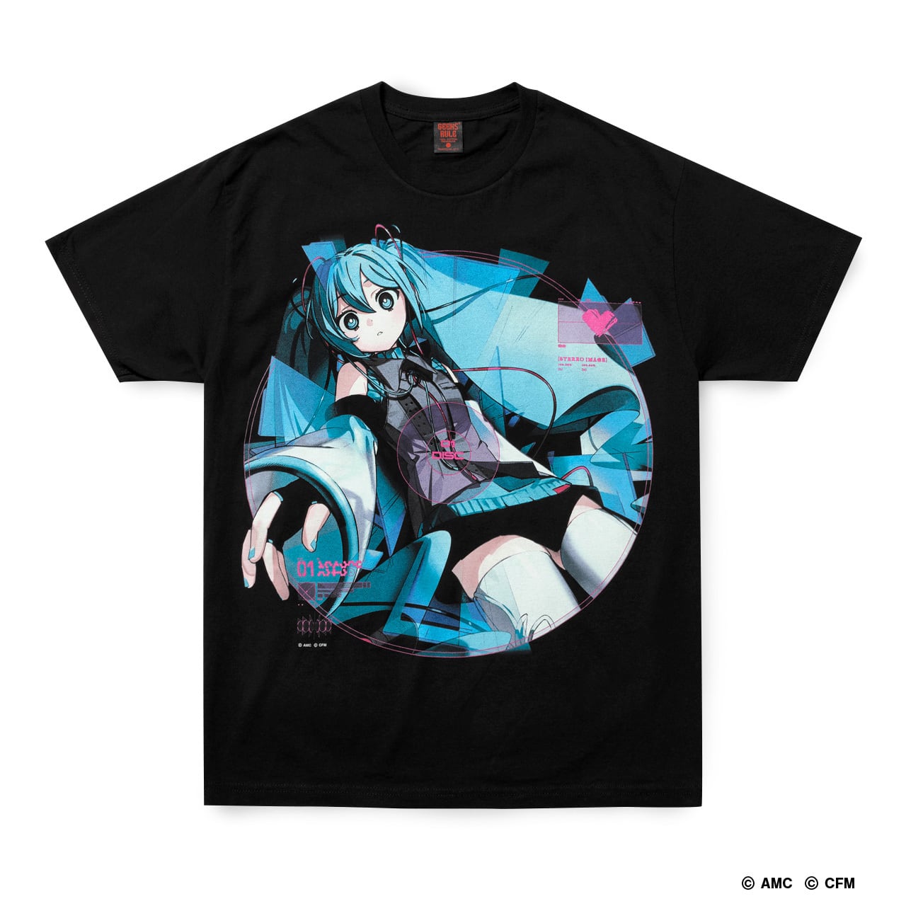 HATSUNE MIKU(Aiobahn ) × GEEKS RULE SILKSCREEN T-SHIRT | GEEKS RULE