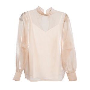 Sheer fabric Blouse＋Camisole / HY-44002