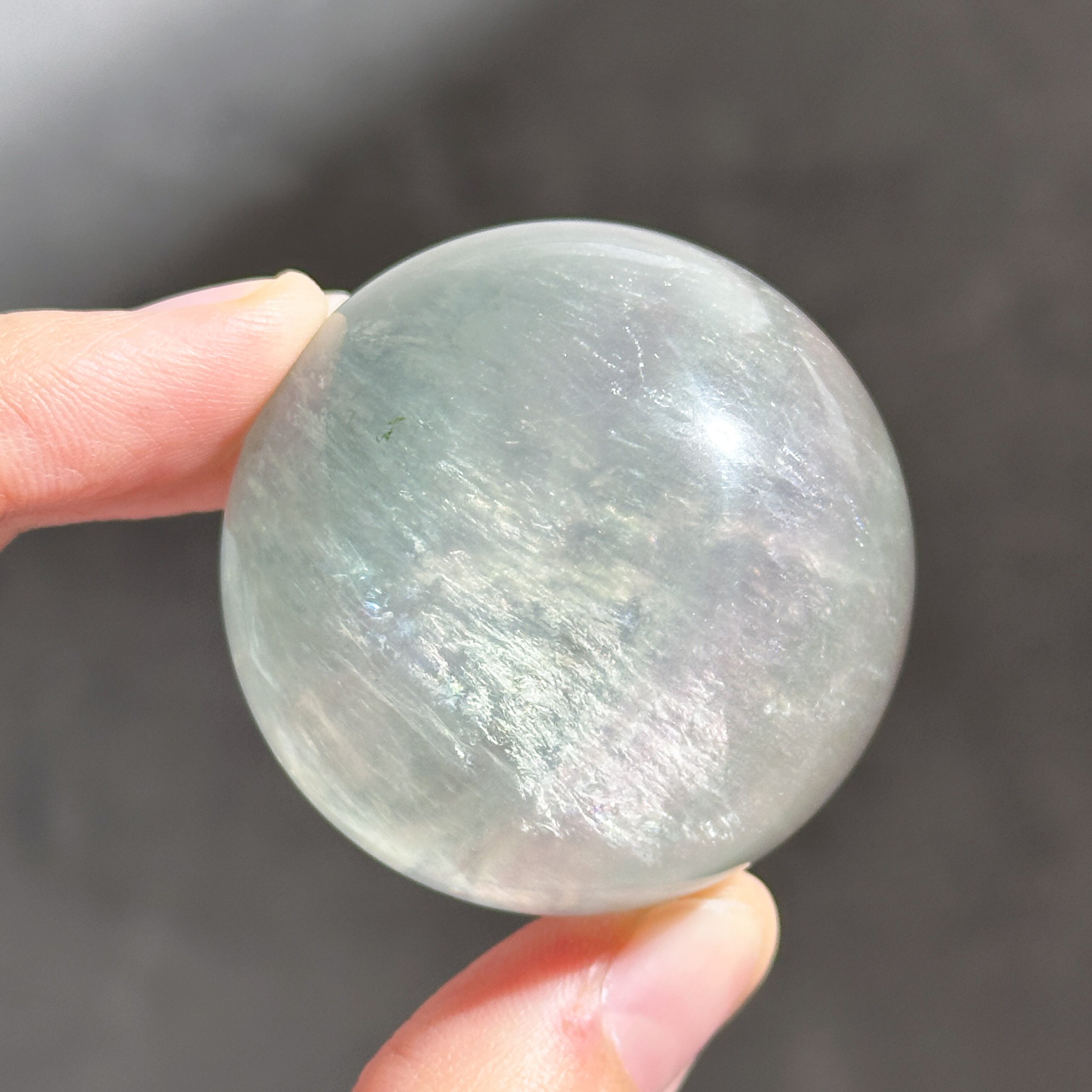 レインボーフローライト スフィア（丸玉)02◇ Rainbow Fluorite Sphere
