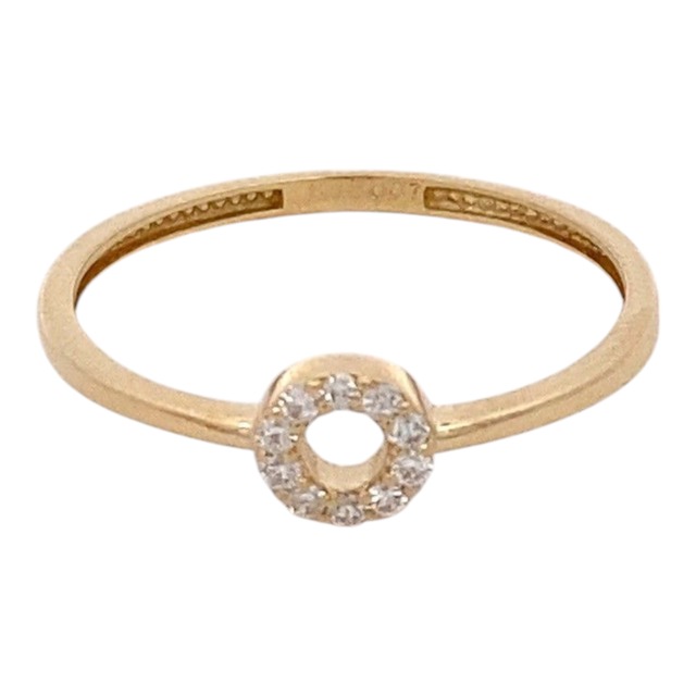 K18YG 0.07ctﾀﾞｲﾔ ﾘﾝｸﾞ