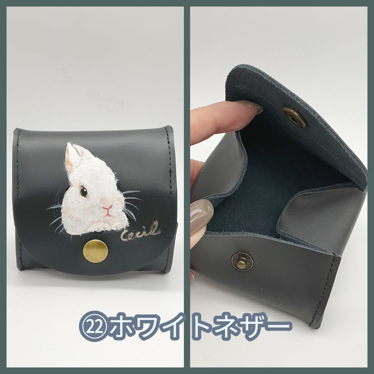 新柄入荷】CECIL コインケース 本革 うさぎ | うさぎセレクトショップ森音