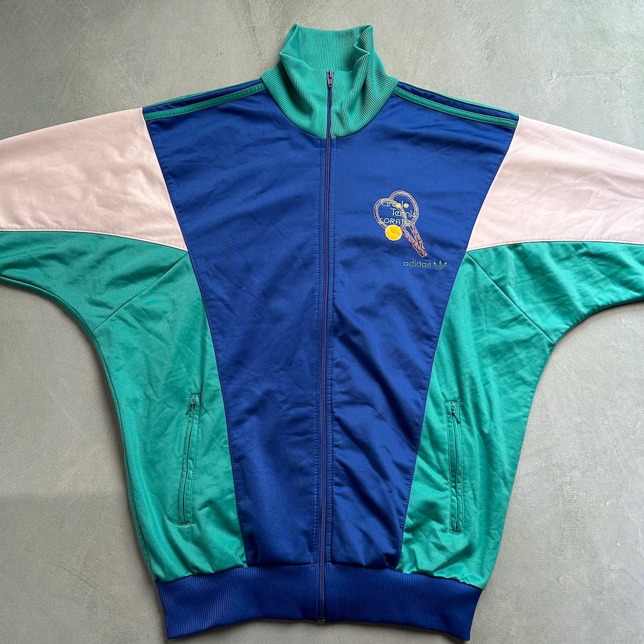 80s adidas アディダス ハイネック トラックジャケット ジャージ 80s adidas アディダス ハイネック トラックジャケット ジャージ