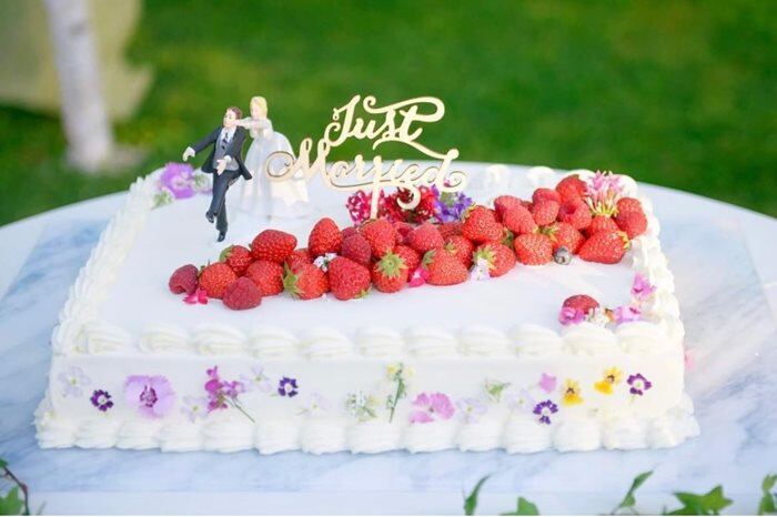 ウェディングケーキをより可愛く❣️ケーキトッパー 2点セット