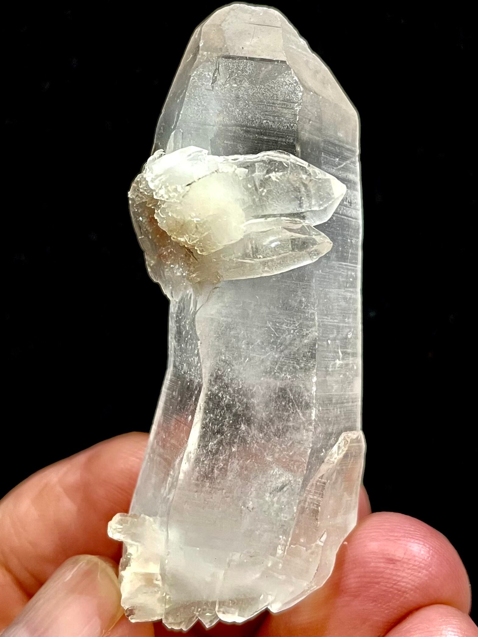 43) 新生「マニカラン・ヒマラヤ」クオーツ・クラスターDT(曲がり水晶)