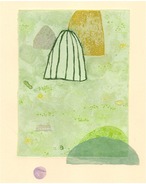 岡田まりゑ「かなたー清む」 Okada Marie "Beyond, clear" etching (sheet) thumbnail 2