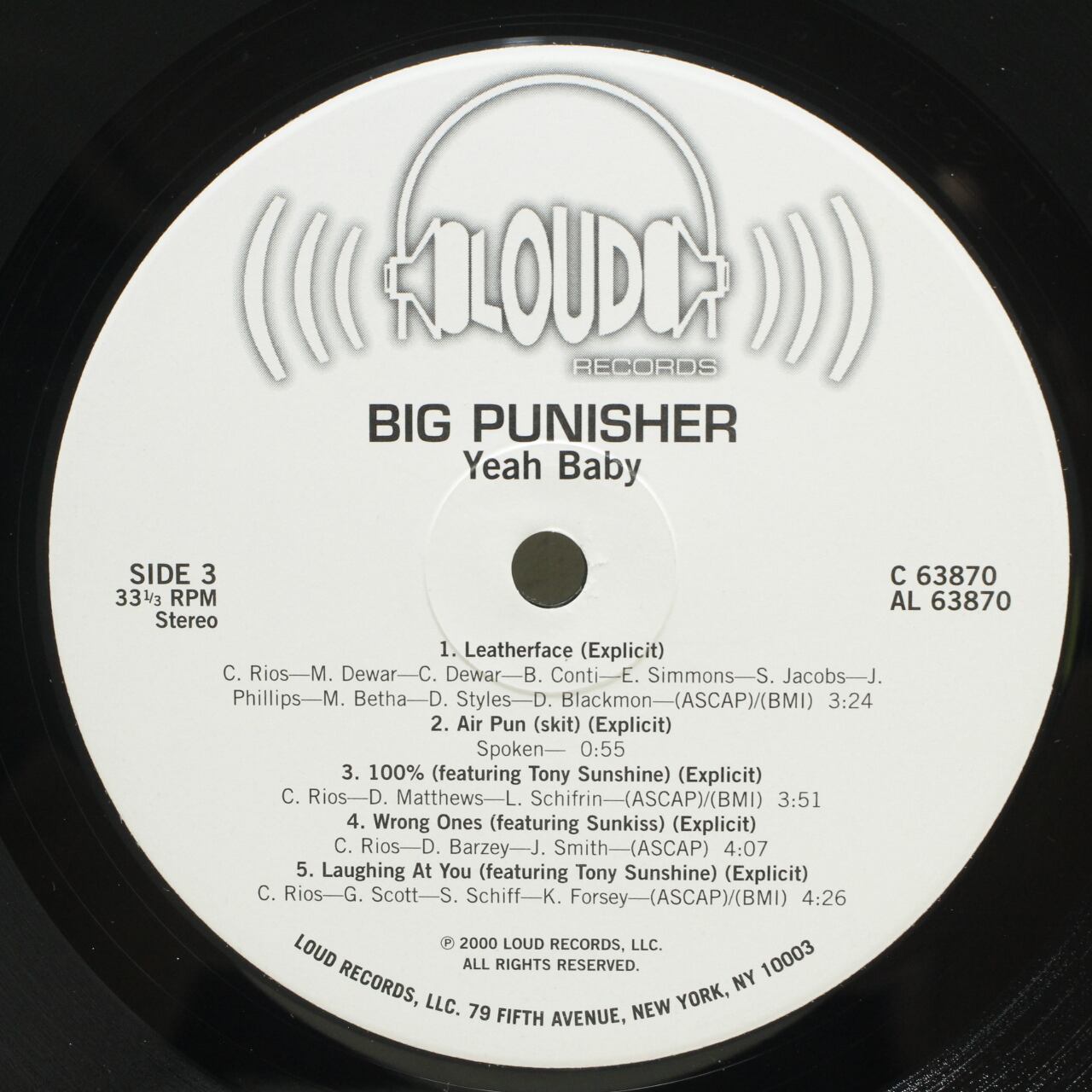 Big Punisher / Yeeeah Baby [C 63869 , C2 63843] - 画像5