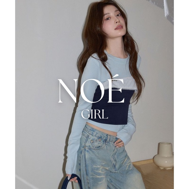 lace layered long sleeve top