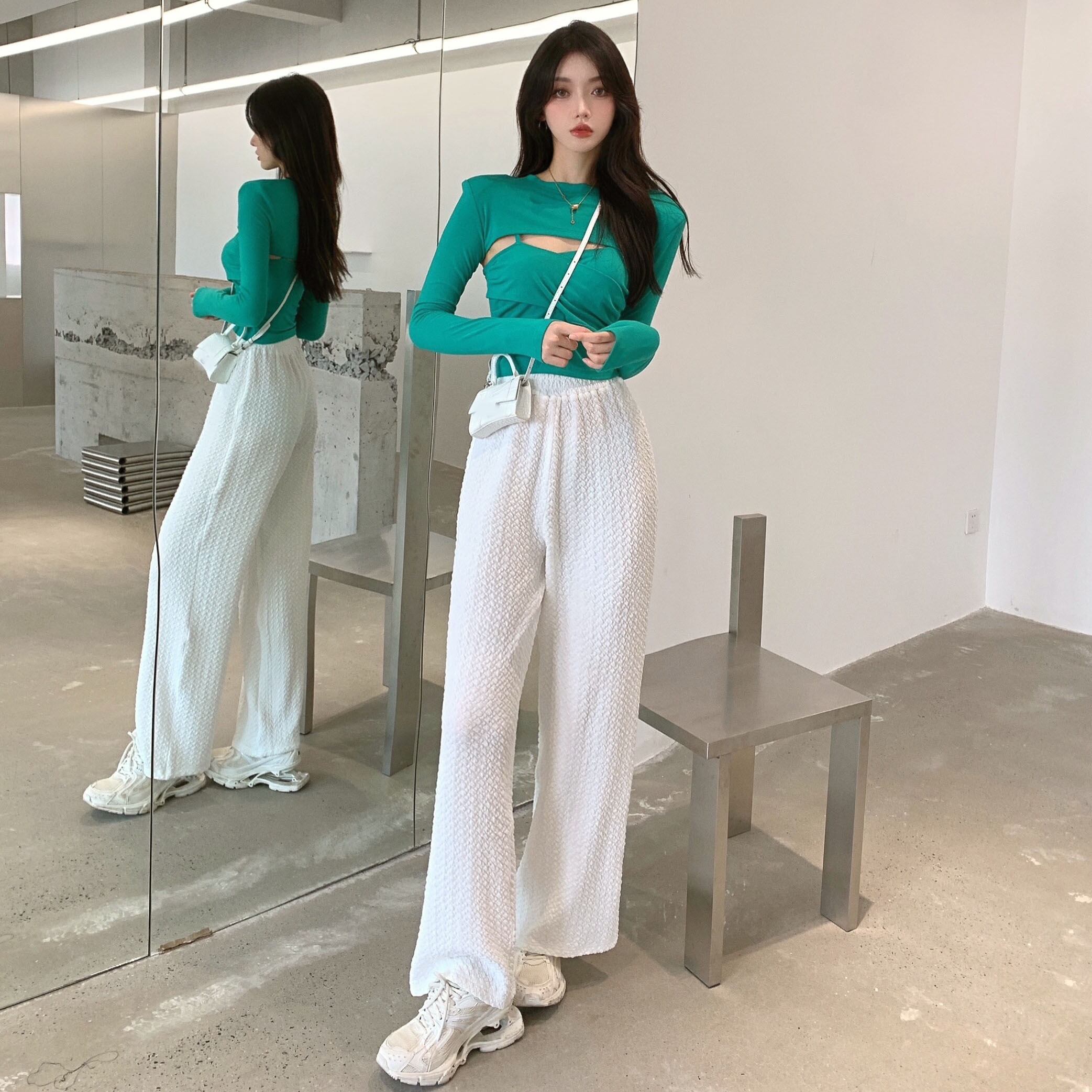 ジャケット ハイウェストウェストパンツ YY-ファッション68740562793